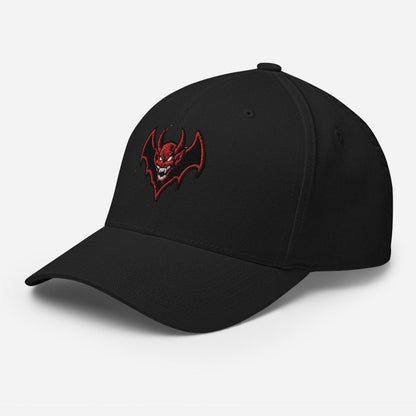 DEMON BAT Closed Back Structured Twill Cap - Infernal Wear - 