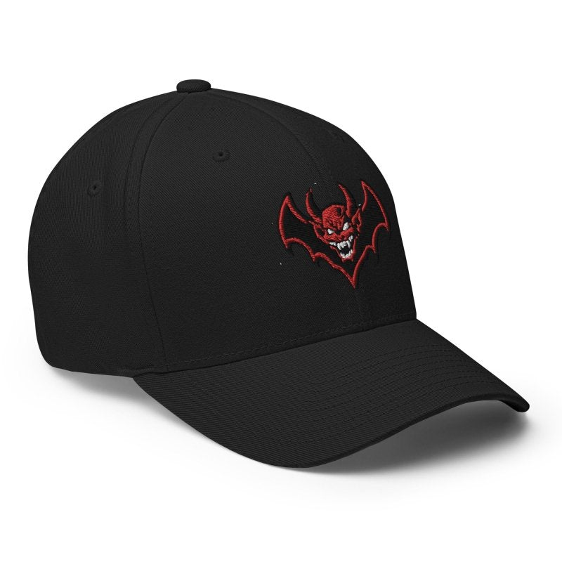 DEMON BAT Closed Back Structured Twill Cap - Infernal Wear - 