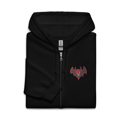 DEMON BAT Mens heavy blend zip hoodie - Infernal Wear - 