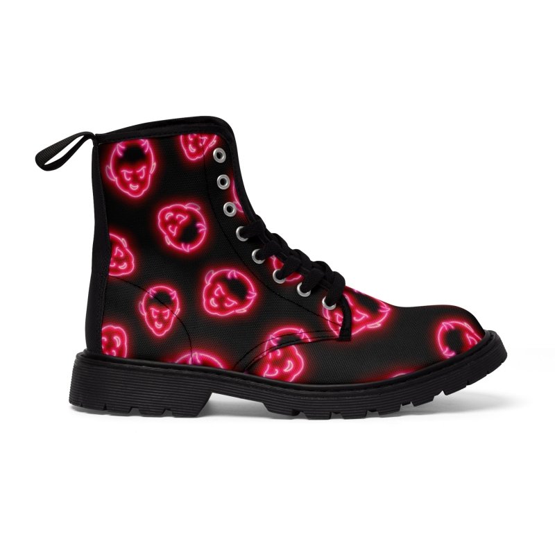 NEON DEMON Women’s/Men's Canvas Boots - Infernal Wear - Shoes - 