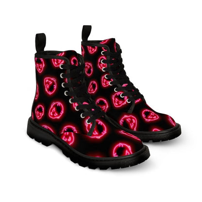 NEON DEMON Women’s/Men's Canvas Boots - Infernal Wear - Shoes - 