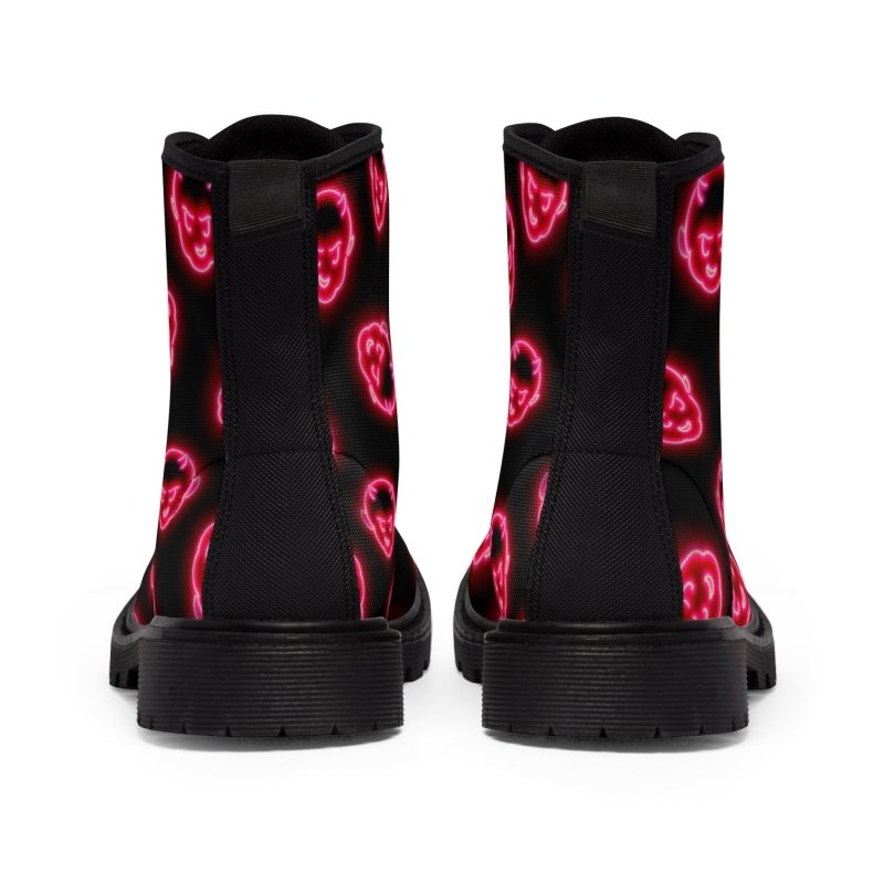 NEON DEMON Women’s/Men's Canvas Boots - Infernal Wear - Shoes - 