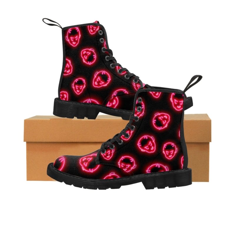 NEON DEMON Women’s/Men's Canvas Boots - Infernal Wear - Shoes - 