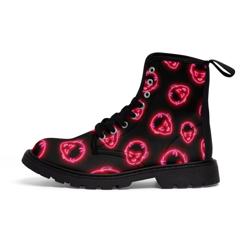 NEON DEMON Women’s/Men's Canvas Boots - Infernal Wear - Shoes - 