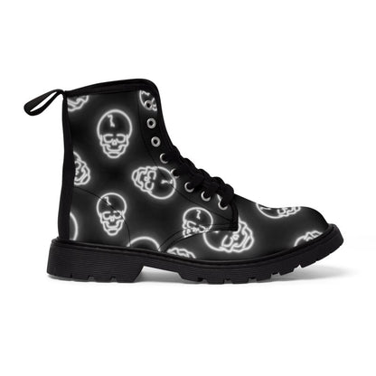 NEON SKULL Women’s/Men's Canvas Boots - Infernal Wear - Shoes - 