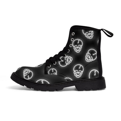 NEON SKULL Women’s/Men's Canvas Boots - Infernal Wear - Shoes - 