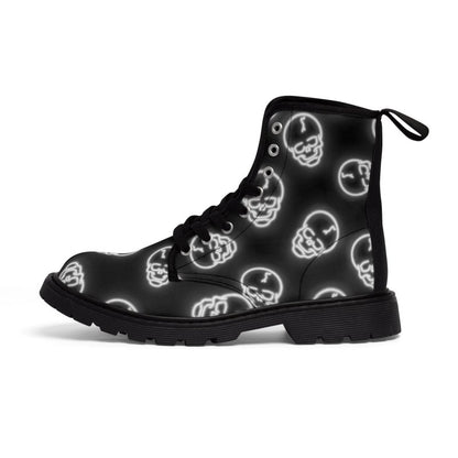 NEON SKULL Women’s/Men's Canvas Boots - Infernal Wear - Shoes - 