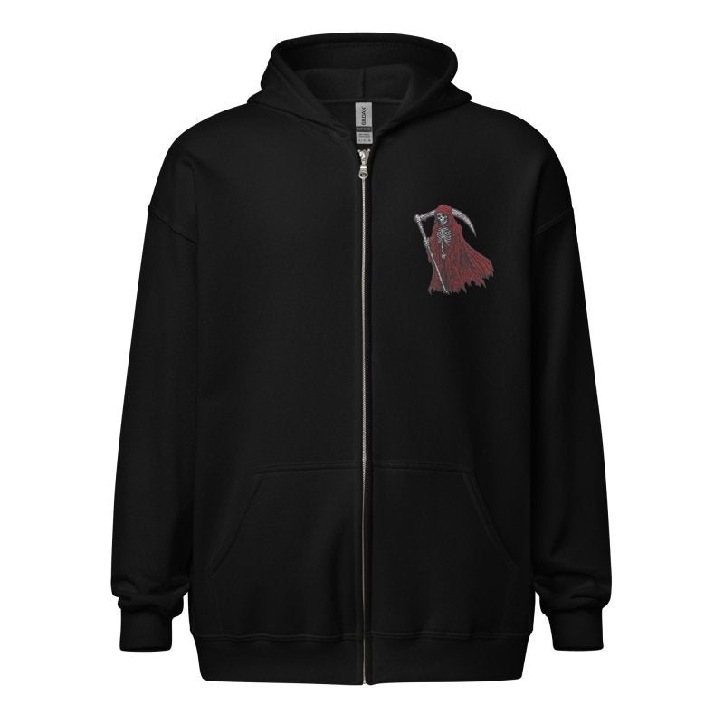 RED DEATH mens heavy blend zip hoodie - Infernal Wear - 